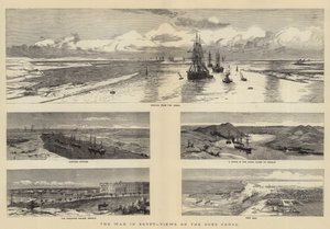 The War in Egypt, Views on the Suez Canal by Charles William Wyllie