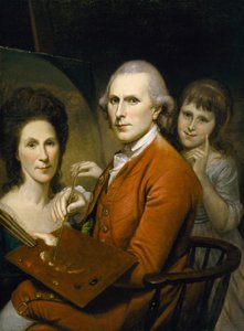 Self Portrait with Angelica Peale and Portrait of Rachel