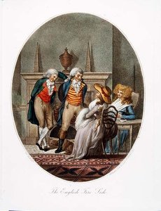 The English Fire Side, engraved by P.W. Tomkins