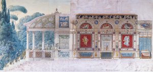Design for a Hotel Particulier on the Champs Elysees for Hortense de Beauharnais (1783-1837), Queen of Holland