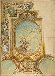 Studies for a Ceiling Decoration with the Apotheosis of Psyche by Charles de la Fosse
