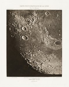 Photographic Chart of the Moon, plate X.A, October 7 by Charles le Morvan