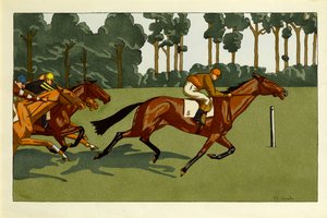 A set of four prints - Longchamps and other races