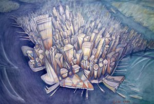 Manhattan from Above by Charlotte Johnson Wahl