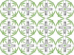Matcha Repeat Pattern, 2018 by Charlotte Orr