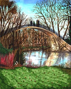 University Parks in Winter by Charlotte Orr