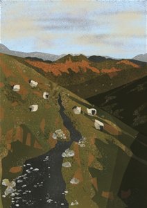 Sheep on Mountain Path
