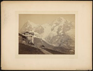 The Mönch and The Eiger, View from Wengernalp by Charnaux Frères and Cie.