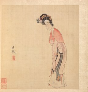 Paintings after Ancient Masters: A Lady by Chen Hongshou