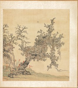 Paintings after Ancient Masters: An Ancient Tree by Chen Hongshou