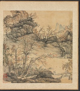 Paintings after Ancient Masters: Autumn Landscape by Chen Hongshou