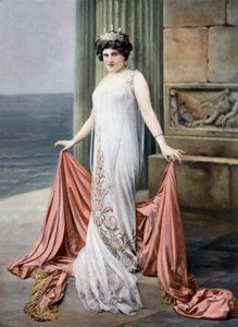French soprano Zina Brozia as Thais in opera 
