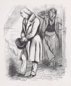 The Attic from The Complete Works of Béranger, 1836 by Cherrier