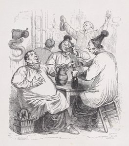 The Parish Singers from The Complete Works of Béranger by Cherrier
