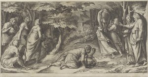 The Israelites Fleeing Egypt by Cherubino Alberti