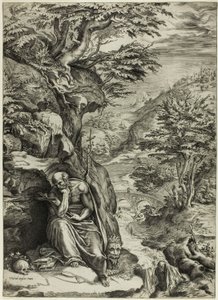Saint Jerome in the Desert by Cherubino Alberti