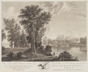 View of the Palace in Gatchina from the Park