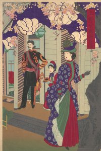Blossoming Cherry Trees in Ueno Park, 1888