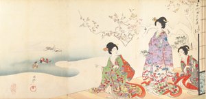 Chiyoda Castle Album of Women, 1895 by Chikanobu Yoshu
