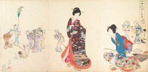 Chiyoda Castle Album of Women by Chikanobu Yoshu