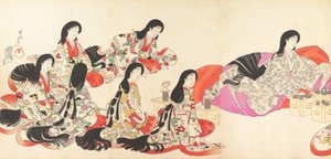 Chiyoda Castle Album of Women, 1895 by Chikanobu Yoshu