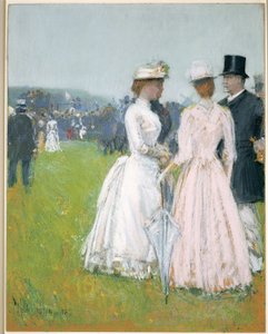 At the Grand Prix de Paris by Childe Frederick Hassam