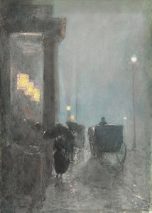 Fifth Avenue, Evening, c.1890-93