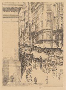 Fifth Avenue, Noon by Childe Frederick Hassam