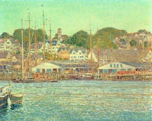 Gloucester Harbour by Childe Frederick Hassam