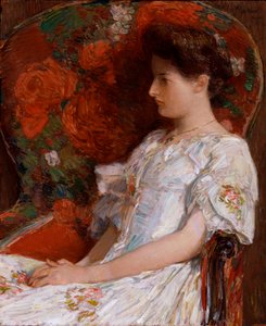 The Victorian Chair by Childe Frederick Hassam