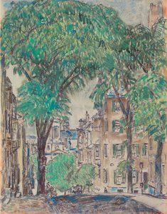 Mount Vernon Street, Boston by Childe Frederick Hassam