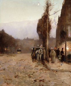 Paris at Twilight by Childe Frederick Hassam