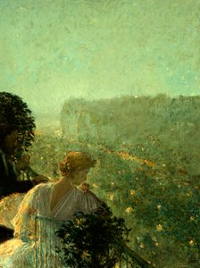 Summer Evening, Paris by Childe Frederick Hassam