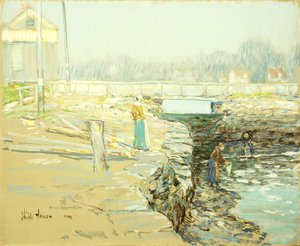 The Mill Dam, Cos Cob by Childe Frederick Hassam