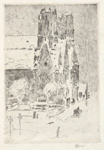Calvary Church in Snow by Childe Hassam