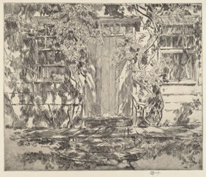 Old Doorway, Easthampton by Childe Hassam