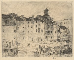 Old Warehouses, Portsmouth by Childe Hassam