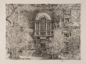 Spring in Annapolis (Chase House Garden) by Childe Hassam