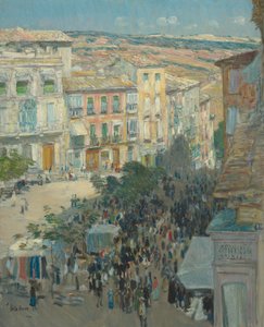 View of a Southern French City by Childe Hassam