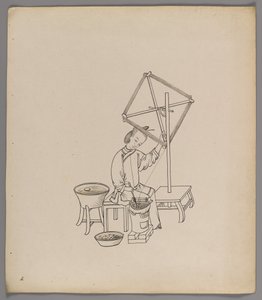 Album of separate leaves: Silk Cultivation and Production by Chinese School