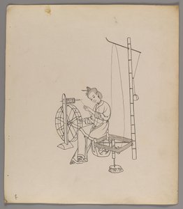 Album of separate leaves: Silk Cultivation and Production by Chinese School