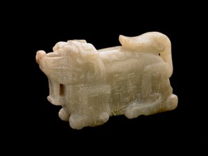 Animal reclining, 1700-1800 by Chinese School