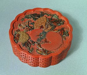 Box with Ochre, Green and Brown Decoration, 18th Century by Chinese School