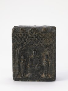 Buddhist Tablet, Period of Division by Chinese School