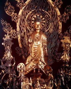 Detail (altarpiece dedicated to Buddha Maitreya)