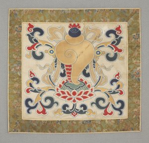 Eight Buddhist precious things, conch shell, 17th century