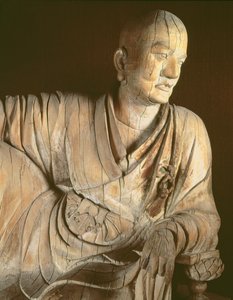 Figure of a lohan, Yuan dynasty