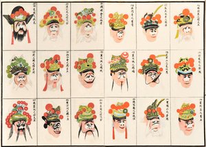 Make up designs for Chinese Opera Characters