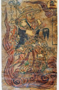 Pilgrim monk, miniature, Dunhuang, Chinese civilization