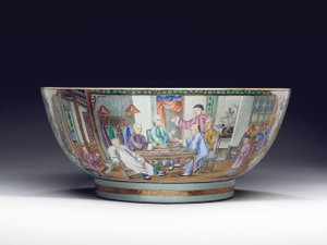 Rare and Massive Punchbowl, c.1775